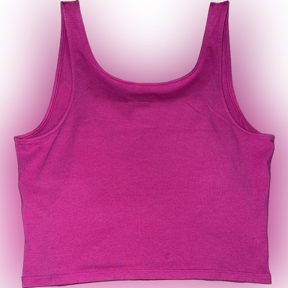SO® Ruched Front Tank Top- pink- size medium - Picture 4 of 6